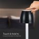 LED Dimbare oplaadbare touch tafellamp LED/3W/5V 3000K 1800 mAh zwart