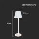 LED Dimbare oplaadbare touch tafellamp LED/4W/5V 3000-6000K 1800 mAh wit