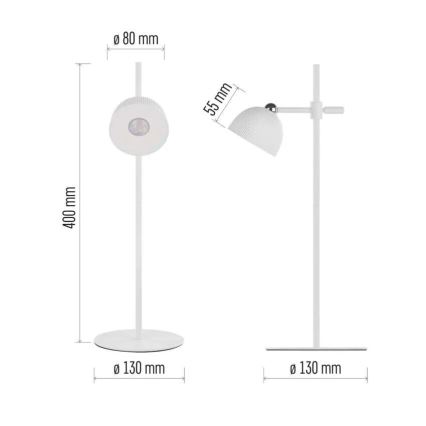 LED Dimbare oplaadbare tafellamp magnetisch 4in1 LED/4,2W/3,7V 4000K 1200mAh wit