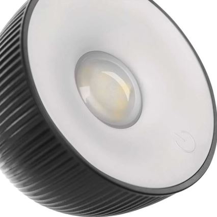 LED Dimbare oplaadbare tafellamp magnetisch 4in1 LED/4,2W/3,7V 4000K 1200mAh zwart