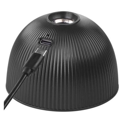 LED Dimbare oplaadbare tafellamp magnetisch 4in1 LED/4,2W/3,7V 4000K 1200mAh zwart
