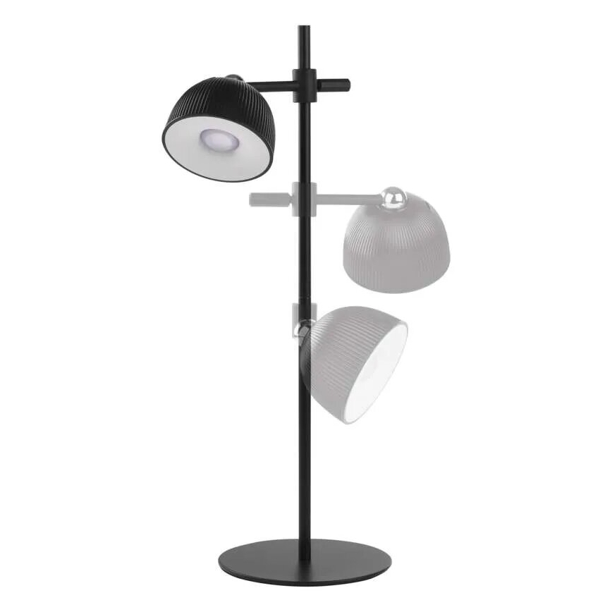 LED Dimbare oplaadbare tafellamp magnetisch 4in1 LED/4,2W/3,7V 4000K 1200mAh zwart