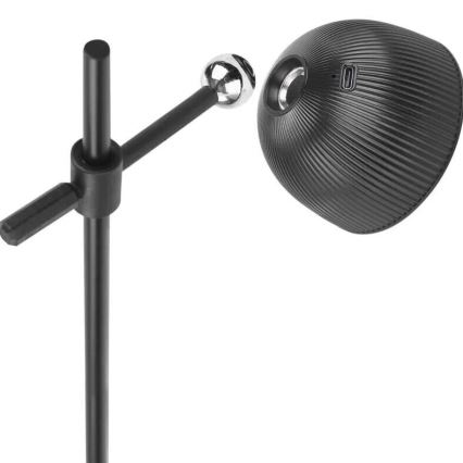 LED Dimbare oplaadbare tafellamp magnetisch 4in1 LED/4,2W/3,7V 4000K 1200mAh zwart