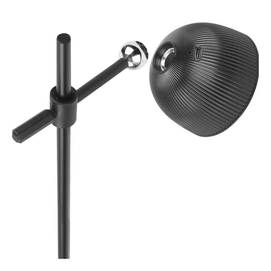 LED Dimbare oplaadbare tafellamp magnetisch 4in1 LED/4,2W/3,7V 4000K 1200mAh zwart