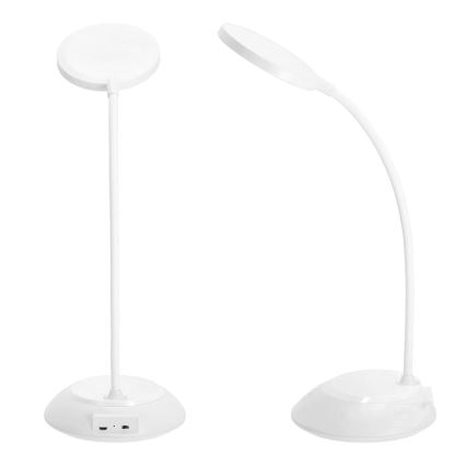 LED Dimbare oplaadbare tafellamp VISUA LED/5W/5V 3000-5000K 1200 mAh wit