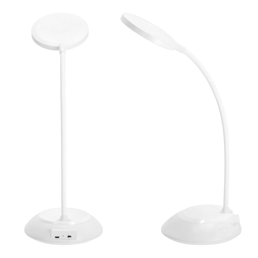 LED Dimbare oplaadbare tafellamp VISUA LED/5W/5V 3000-5000K 1200 mAh wit