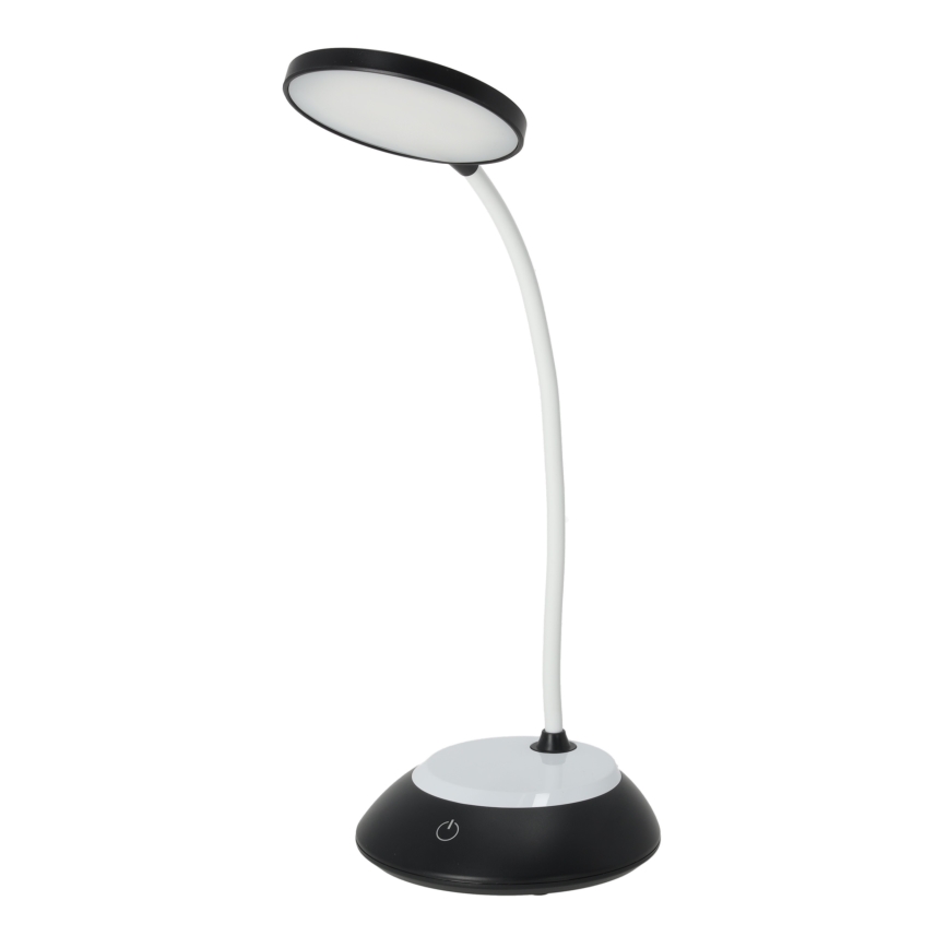 LED Dimbare oplaadbare tafellamp VISUA LED/5W/5V 3000-5000K 1200 mAh zwart