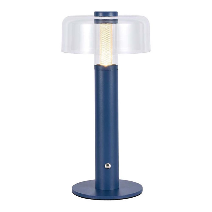 LED Dimbare oplaadbare touch tafellamp LED/1W/5V 3000K 1800 mAh blauw