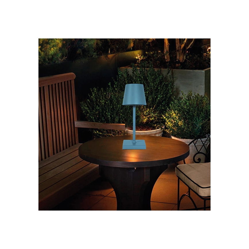 LED Dimbare oplaadbare touch tafellamp LED/3,5W/5V 5200mAh blauw