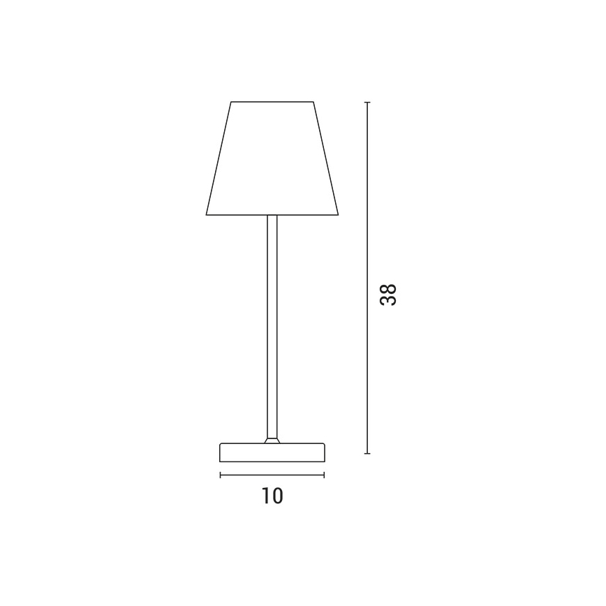 LED Dimbare oplaadbare touch tafellamp LED/3,5W/5V 5200mAh blauw