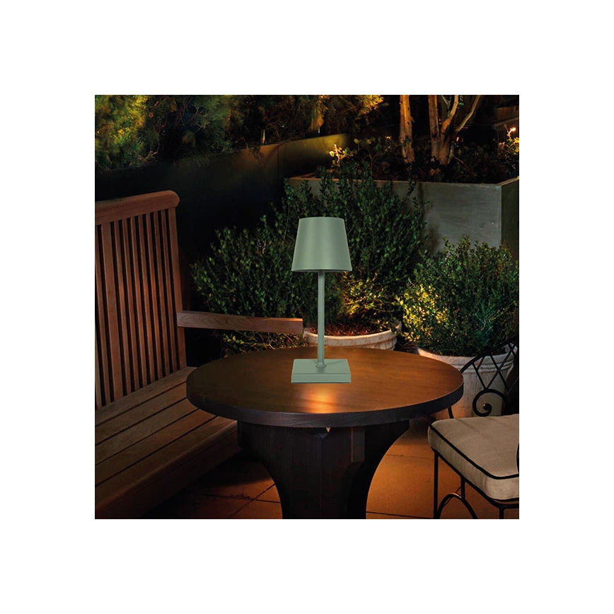 LED Dimbare oplaadbare touch tafellamp LED/3,5W/5V 5200mAh groen
