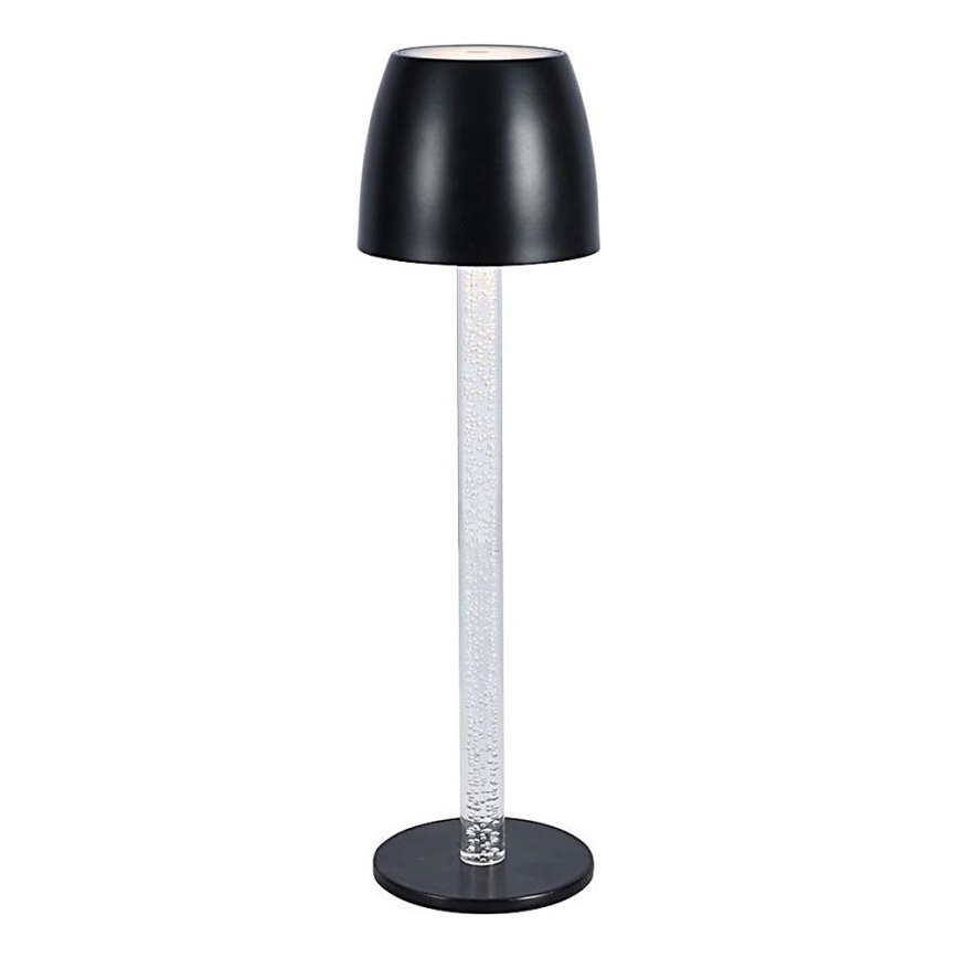 LED Dimbare oplaadbare touch tafellamp LED/3W/5V 3000K 1800 mAh zwart