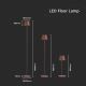 LED Dimbare oplaadbare vloerlamp 3in1 LED/4W/5V 4400 mAh 3000K IP54 bruin