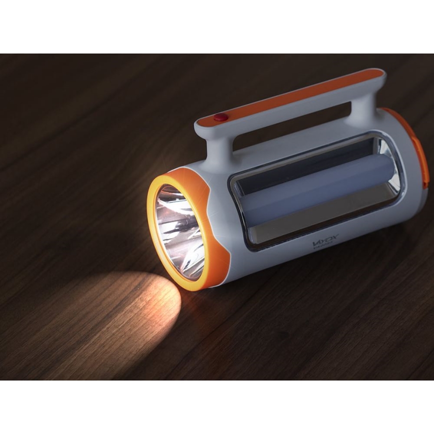 LED Dimbare Oplaadbare Zaklamp 2-in-1 met Powerbankfunctie LED/5W/230V 3500 mAh