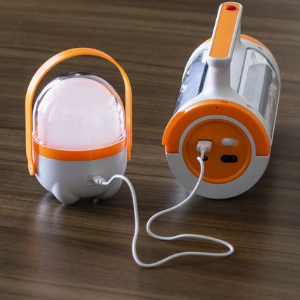 LED Dimbare Oplaadbare Zaklamp 2-in-1 met Powerbankfunctie LED/5W/230V 3500 mAh