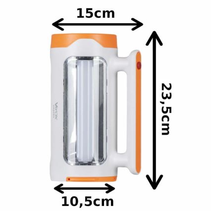 LED Dimbare Oplaadbare Zaklamp 2-in-1 met Powerbankfunctie LED/5W/230V 3500 mAh