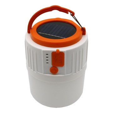 LED Dimbare Oplaadbare Zonne-LED-lamp met Powerbankfunctie K1 LED/3W/3,7V 7000K IPX4 3200 mAh wit