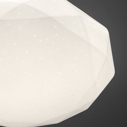 LED-dimbare plafondlamp HEX LED/72W/230V 3000–6000K Ø 50 cm wit + afstandsbediening