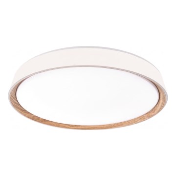 LED-dimbare plafondlamp ILVI LED/30W/230V 2700–6500 K Ø 40 cm wit/beige + afstandsbediening