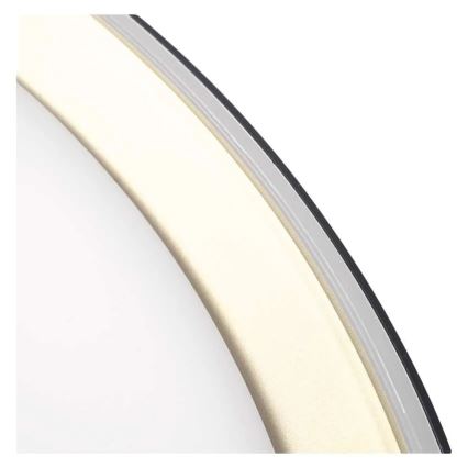 LED dimbare plafondlamp ILVI LED/30W/230V 2700-6500K diameter 40 cm zwart/messing + afstandsbediening