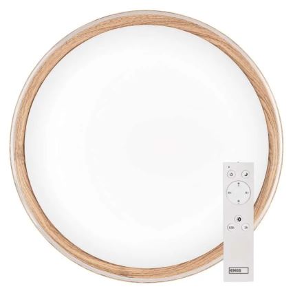 LED dimbare plafondlamp ILVI LED/30W/230V 2700-6500K Ø 40 cm beige + afstandsbediening