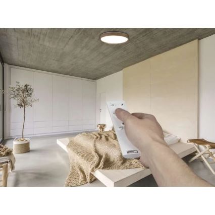 Dimbare LED-plafondlamp ILVI LED/45W/230V 2700-6500K Ø 50 cm beige + afstandsbediening