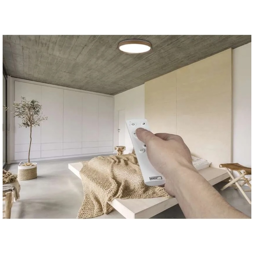 Dimbare LED-plafondlamp ILVI LED/45W/230V 2700-6500K Ø 50 cm beige + afstandsbediening