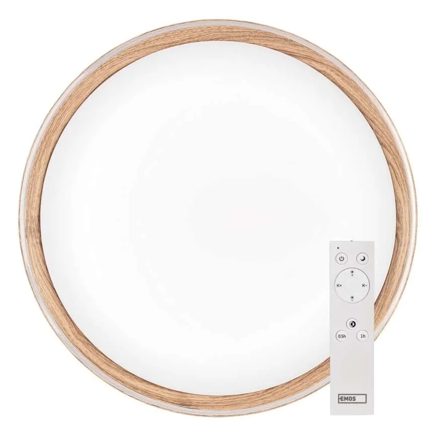 Dimbare LED-plafondlamp ILVI LED/45W/230V 2700-6500K Ø 50 cm beige + afstandsbediening