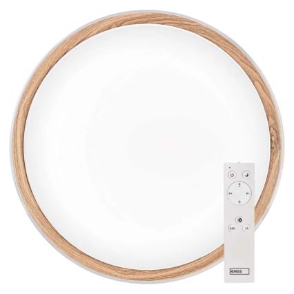 Dimbare LED plafondlamp ILVI LED/45W/230V 2700-6500K Ø 50 cm wit/beige + afstandsbediening