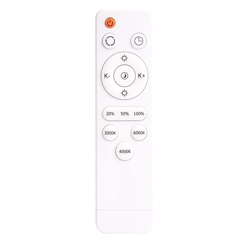 LED Dimbaar Plafondlamp KERN LED/80W/230V 3000-6000K Ø 80 cm zwart + afstandsbediening