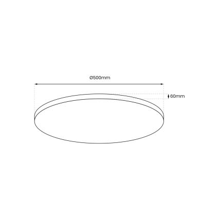 LED dimbare plafondlamp LAYLA LED/50W/230V 3000/4000/6000K goud + afstandsbediening