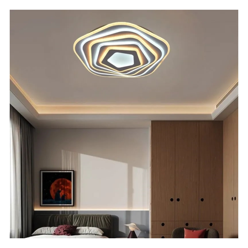 LED Dimbare plafondlamp LED/125W/230V 3000-6500K + afstandsbediening