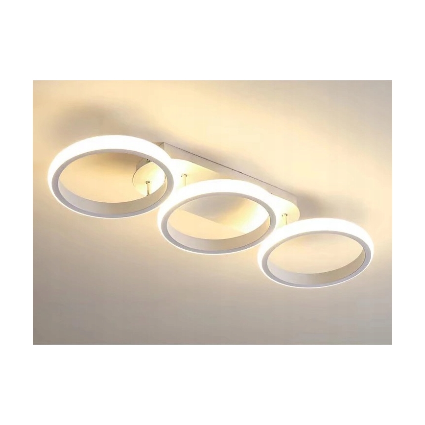 Dimbare LED plafondlamp LED/30W/230V 3000-6500K wit Wi-Fi Tuya + afstandsbediening