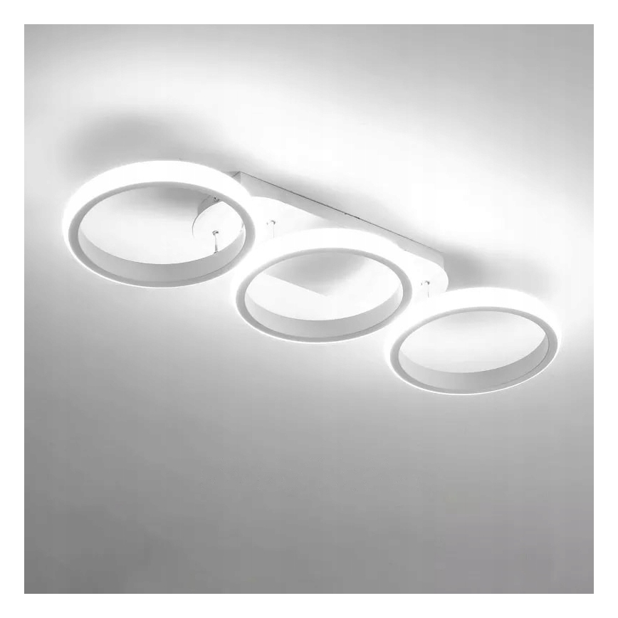 Dimbare LED plafondlamp LED/30W/230V 3000-6500K wit Wi-Fi Tuya + afstandsbediening