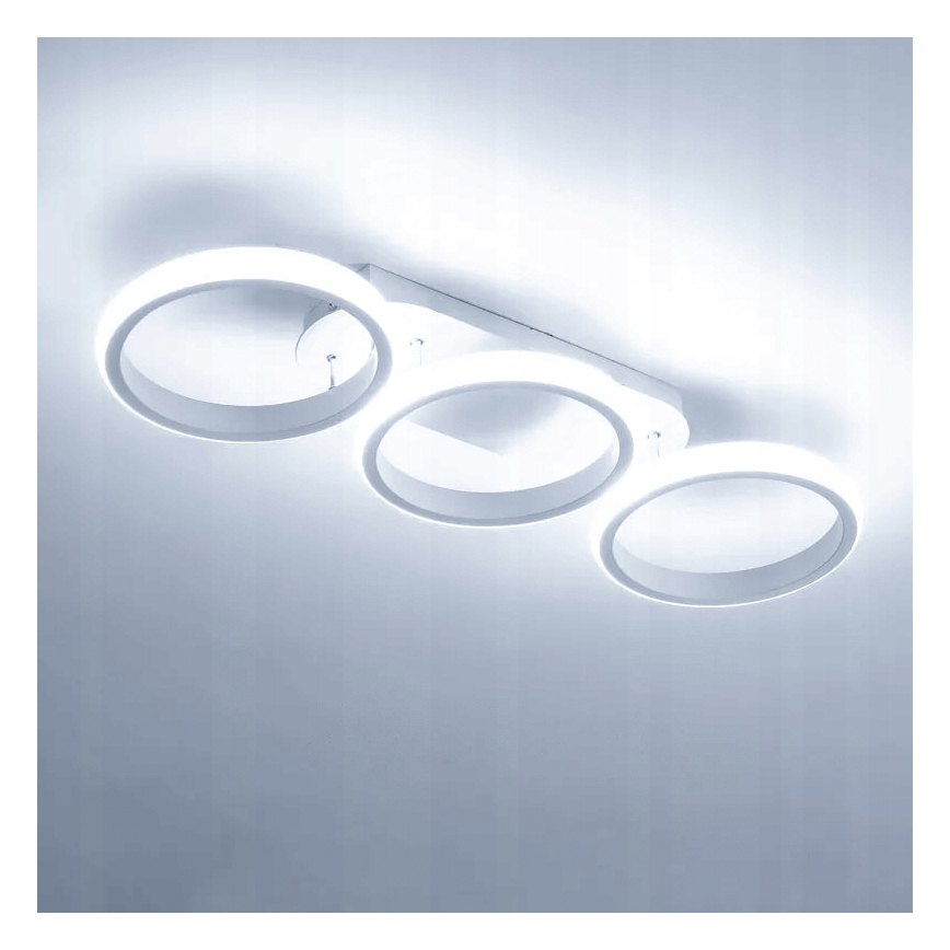 Dimbare LED plafondlamp LED/30W/230V 3000-6500K wit Wi-Fi Tuya + afstandsbediening