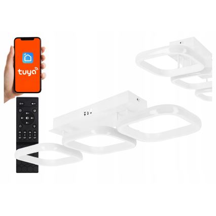 Dimbare LED-plafondlamp LED/33W/230V 3000-6500K wit Wi-Fi Tuya + afstandsbediening