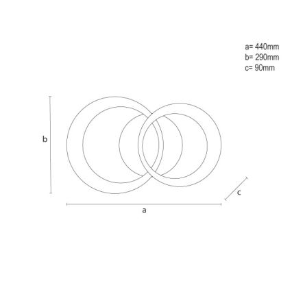 LED dimbare plafondlamp LED/35W/230V 3000-6500K + afstandsbediening