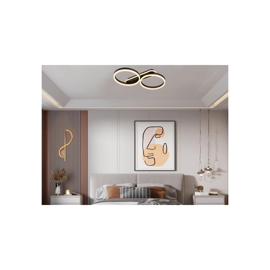 LED dimbare plafondlamp LED/60W/230V 3000–6500K + afstandsbediening
