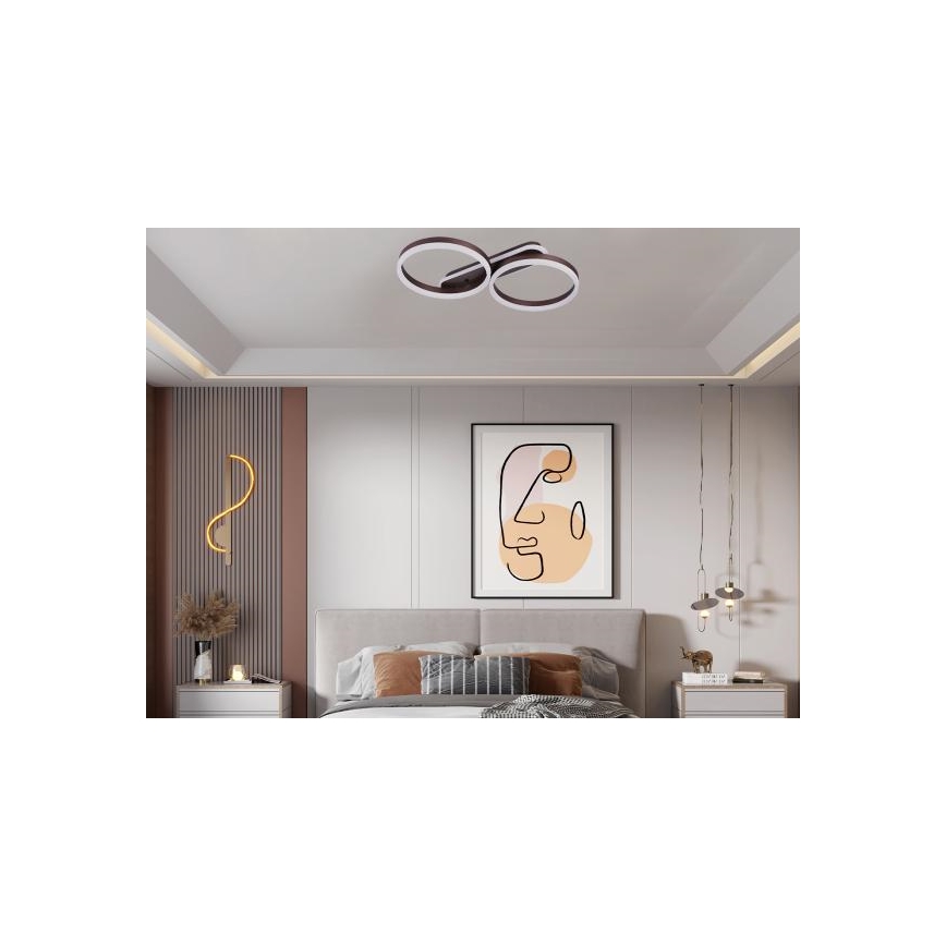 LED dimbare plafondlamp LED/60W/230V 3000–6500K + afstandsbediening
