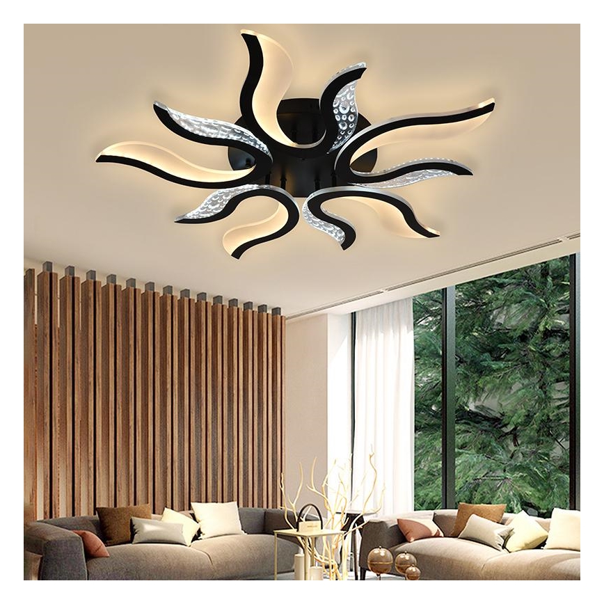LED Dimbare Opbouwlamp LED/65W/230V 3000-6500K zwart + afstandsbediening