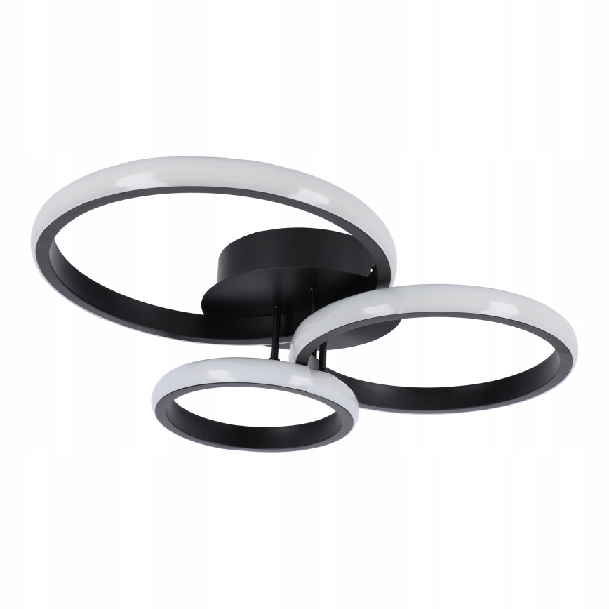 LED-dimbare plafondlamp LED/70W/230V 3000-6500K zwart + afstandsbediening