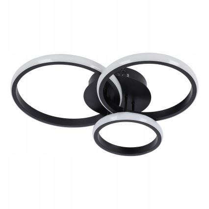 LED-dimbare plafondlamp LED/70W/230V 3000-6500K zwart + afstandsbediening