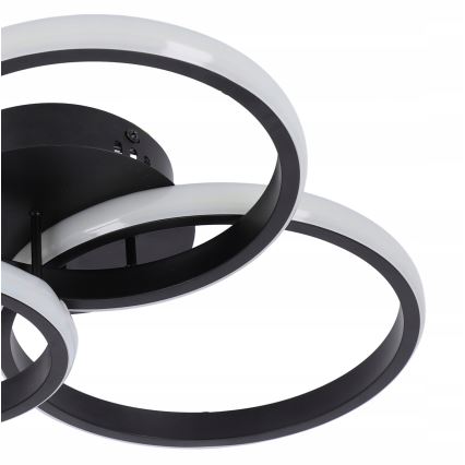 LED-dimbare plafondlamp LED/70W/230V 3000-6500K zwart + afstandsbediening