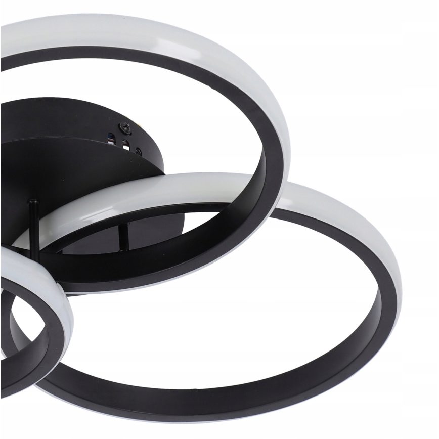 LED-dimbare plafondlamp LED/70W/230V 3000-6500K zwart + afstandsbediening