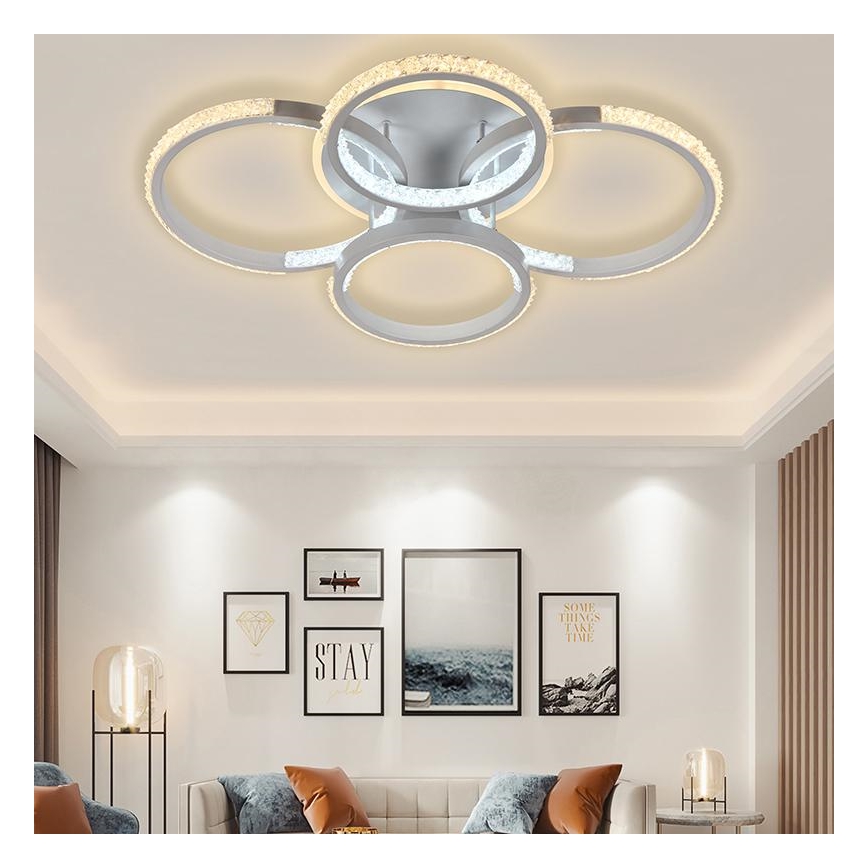 LED Dimbare plafondlamp LED/80W/230V 3000-6500K + afstandsbediening