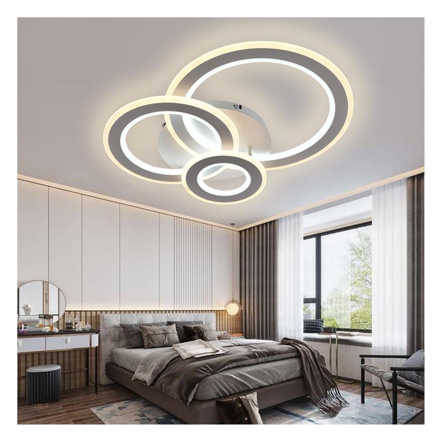 LED Dimbare plafondlamp LED/90W/230V 3000-6500K + afstandsbediening