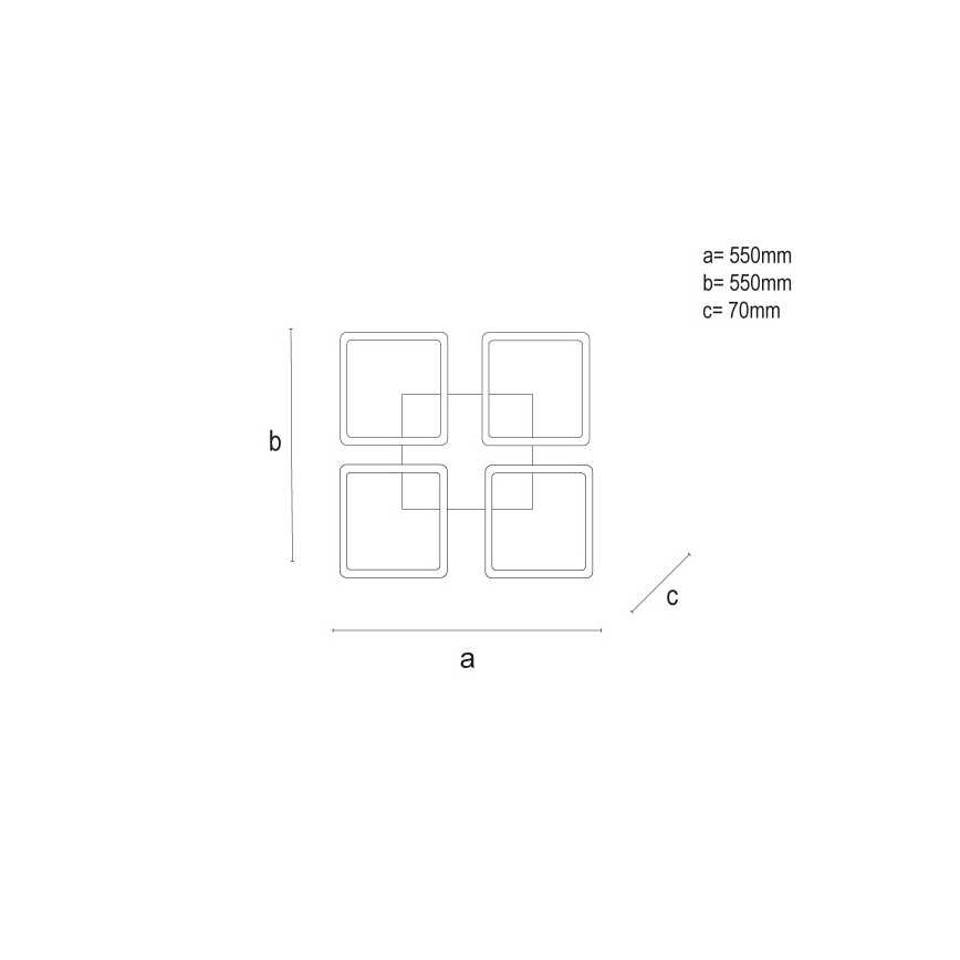 LED-dimbare plafondlamp LED/95W/230V 3000-6500K + afstandsbediening