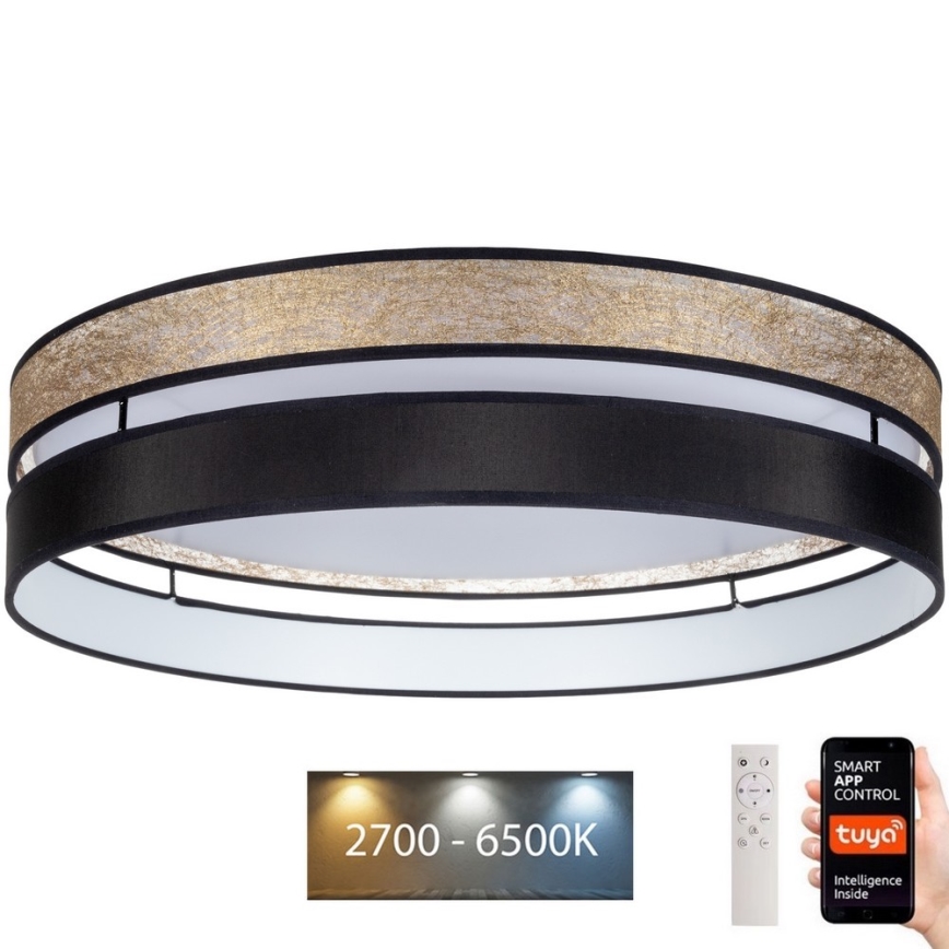 LED Dimbare plafondlamp LIMA LED/36W/230V 2700-6500K Wi-Fi Tuya + afstandsbediening goud/zwart