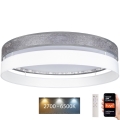 LED Dimbare plafondlamp LIMA LED/36W/230V 2700-6500K Wi-Fi Tuya + afstandsbediening zilver/wit