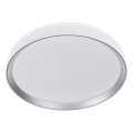 LED dimbare plafondlamp LIXAN LED/47W/230V 3000-6500K Ø 38,6 cm wit/zilver + afstandsbediening